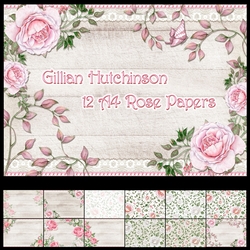 Pink and White Rose Papers