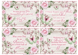4 Butterfly Toppers