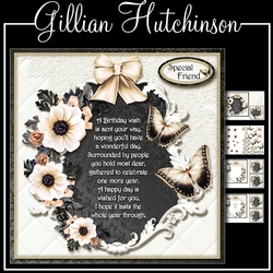 Cream Birthday Butterflies