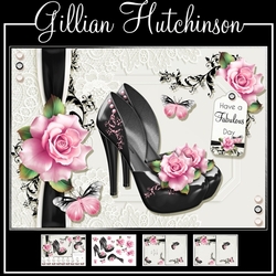 The Floral Black Shoes