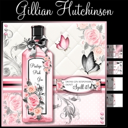 7x7 Drink Pink Gin Responsibly...Don`t Spill it!