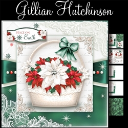 Mixed Poinsettia Basket