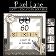 60 Is Only 15 In Scrabble (Male)