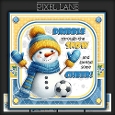 Dribble Through The Snow (Yellow & Blue)