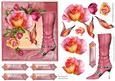 Pink Floral Boot