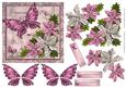 Pink Butterflies & Flowers