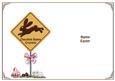 Chocolate Bunny Crossing Happy Easter Insert