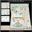 3 in 1 Blue Butterfly Phone
