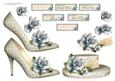 Blue Rose Shoe and Hat