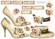 Cream Rose Shoe and Hat