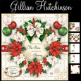 Red Poinsettia Christmas Wreath