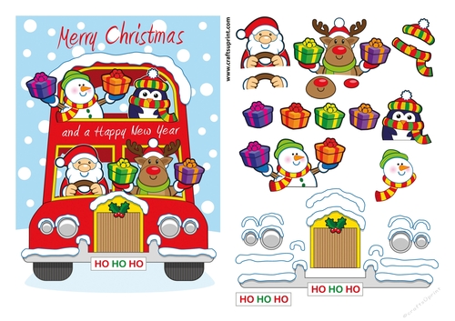 Merry Christmas Son Festive Yule Bus
