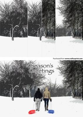 Christmas Snow Walkers with Sledges