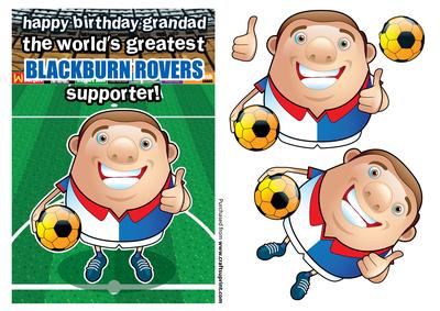 Blackburn Football Club Happy Birthday Grandad
