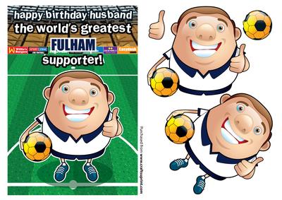 Fulham Football Club Happy Birthday Husband