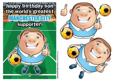 Manchester City Football Club Happy Birthday Son