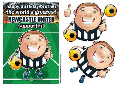 Newcastle United Football Club Happy Birthday Brother