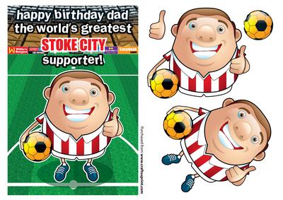 Stoke City Football Club Happy Birthday Dad
