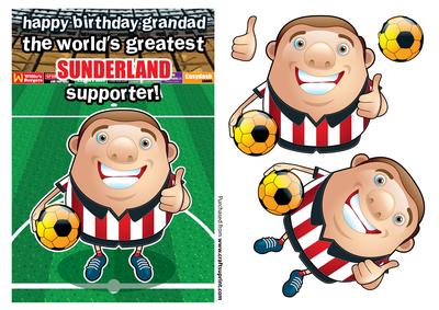 Sunderland Football Club Happy Birthday Grandad