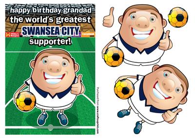 Swansea City Football Club Happy Birthday Grandad