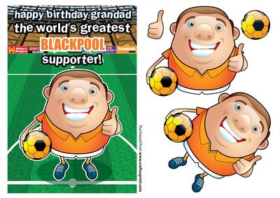 Blackpool Football Club Happy Birthday Grandad