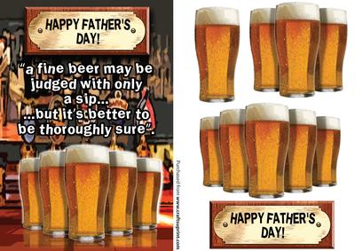 Happy Father's Day Pints of Beer