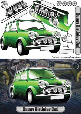 Happy Birthday Dad Mini Classic Green