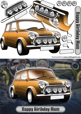 Happy Birthday Mum Mini Classic Orange