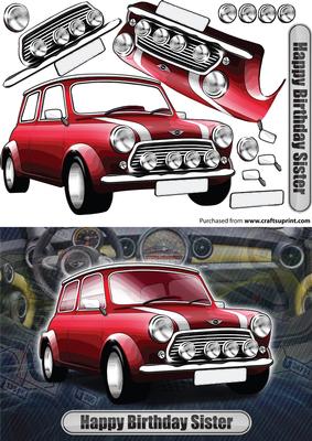 Happy Birthday Sister Mini Classic Red