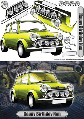 Happy Birthday Nan Mini Classic Yellow