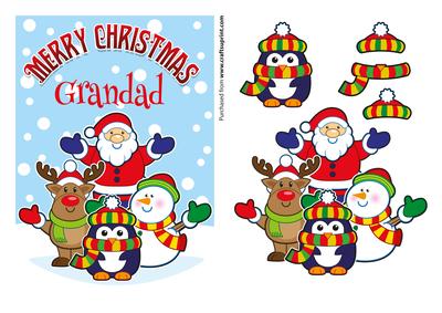 Merry Christmas Grandad Santa & Friends