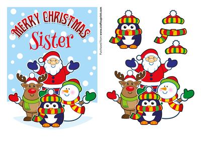 Merry Christmas Sister Santa & Friends