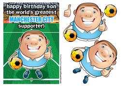 Manchester City Football Club Happy Birthday Son