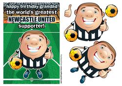 Newcastle United Football Club Happy Birthday Grandad