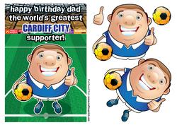 Cardiff City Football Club Happy Birthday Dad