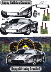 Happy Birthday Grandad Ford Sports Car