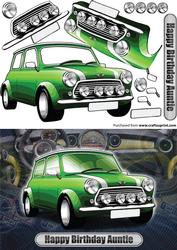 Happy Birthday Auntie Mini Classic Green