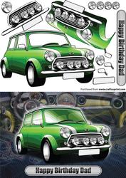Happy Birthday Dad Mini Classic Green