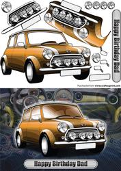 Happy Birthday Dad Mini Classic Orange