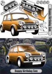 Happy Birthday Son Mini Classic Orange