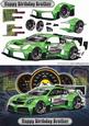 Happy Birthday Brother Nissan Rally Car Green