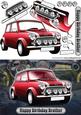 Happy Birthday Brother Mini Classic Red