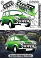 Happy Birthday Brother Mini Classic Green