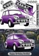 Happy Birthday Brother Mini Classic Purple