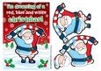 Father Christmas Blue & White Football Fan