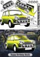 Happy Birthday Uncle Mini Classic Yellow