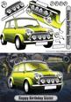 Happy Birthday Sister Mini Classic Yellow