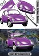 Happy Birthday Nephew Volkswagen Beetle Classic Car Purple