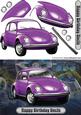 Happy Birthday Uncle Volkswagen Beetle Classic Car Purple