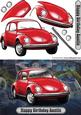 Happy Birthday Auntie Volkswagen Beetle Classic Car Red